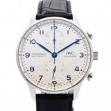 ★SALE【5wwh0360】IWC アイダブリューシー シャフハウゼン ポルトキーゼ IW371605 シルバー文字盤【中古】腕時計 メンズ