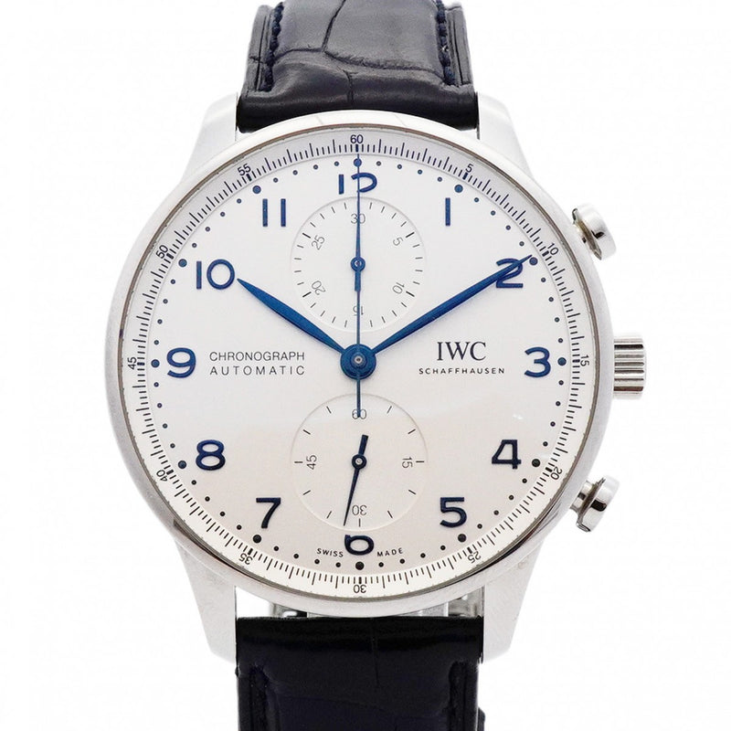 ★SALE【5wwh0360】IWC アイダブリューシー シャフハウゼン ポルトキーゼ IW371605 シルバー文字盤【中古】腕時計 メンズ