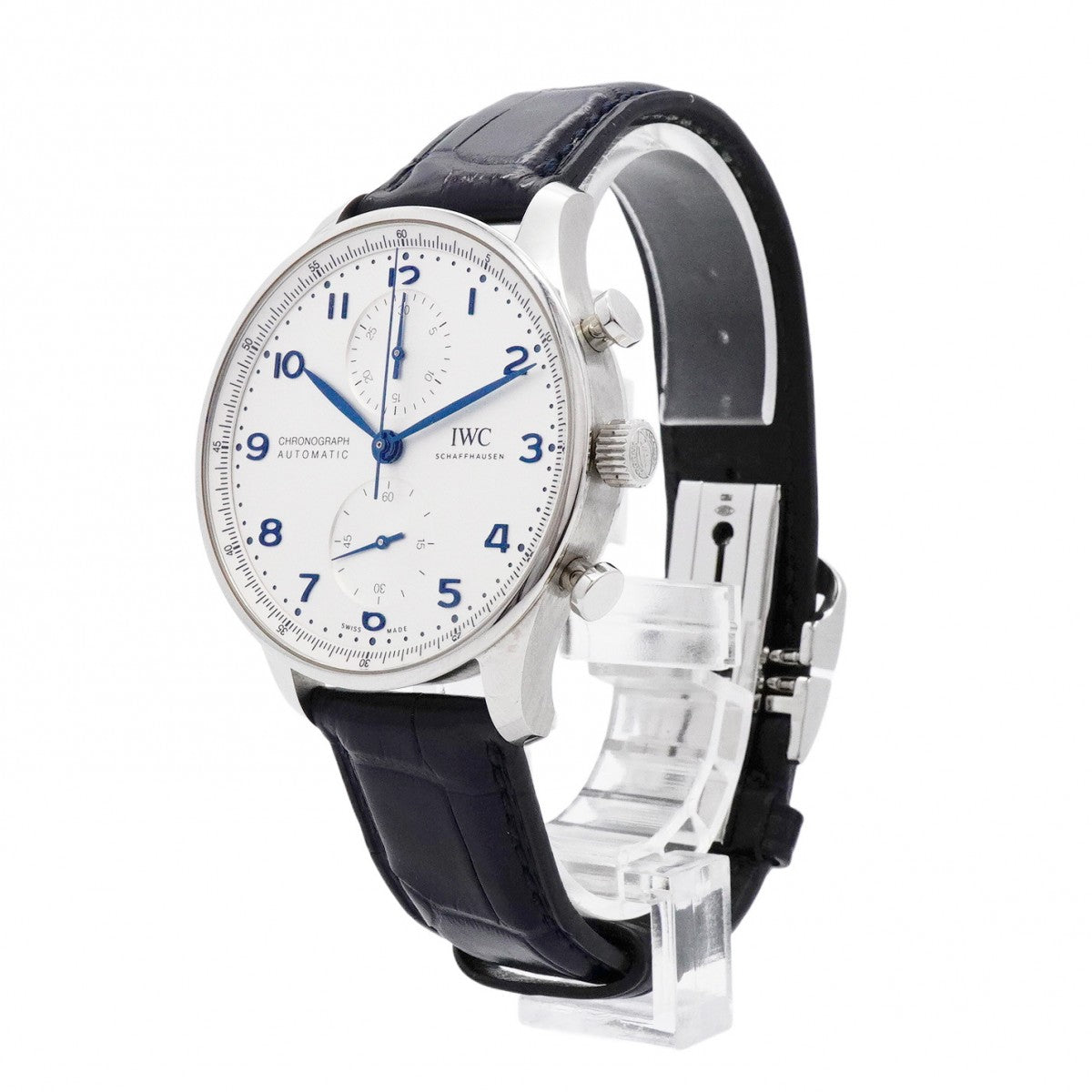 ★SALE【5wwh0360】IWC アイダブリューシー シャフハウゼン ポルトキーゼ IW371605 シルバー文字盤【中古】腕時計 メンズ