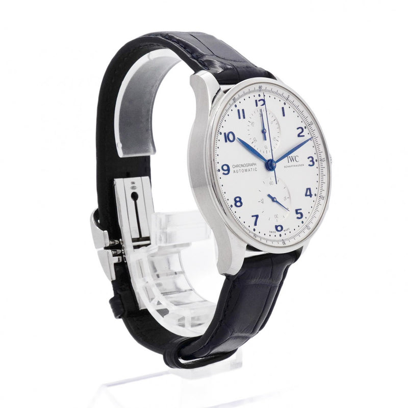 ★SALE【5wwh0360】IWC アイダブリューシー シャフハウゼン ポルトキーゼ IW371605 シルバー文字盤【中古】腕時計 メンズ