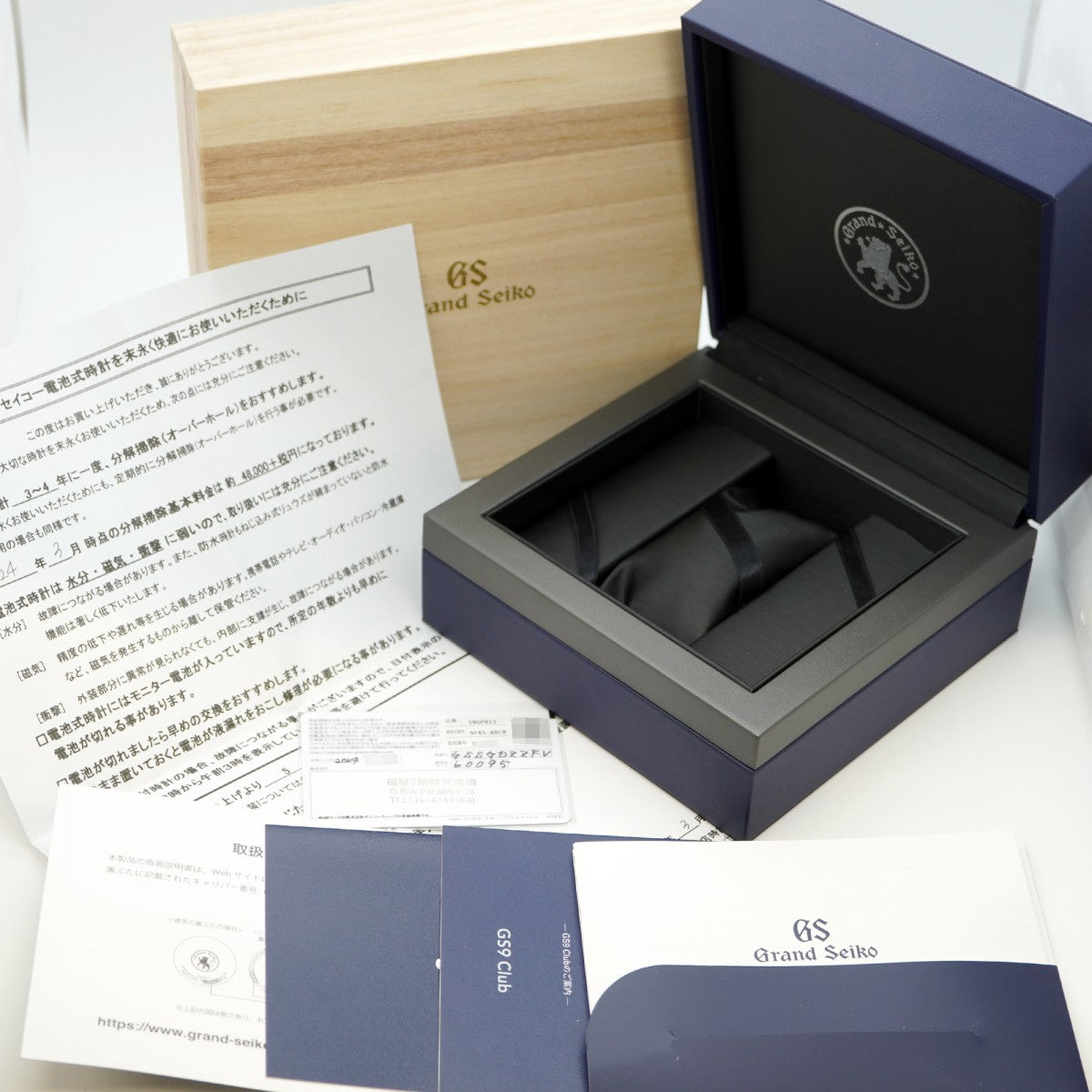 【5wwh0415】セイコー グランドセイコー 9F85-0AC0 ネイビー文字盤【中古】腕時計 メンズ