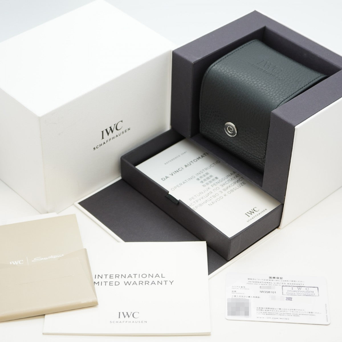 【5wwi0004】IWC アイダブリューシー シャフハウゼン ダ・ヴィンチ IW358101 白文字盤【中古】腕時計 メンズ