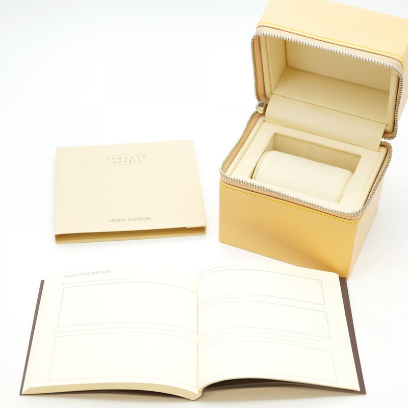 【5wwi0022】ルイヴィトン タンブール Q1111 ブラウン文字盤【中古】腕時計 メンズ
