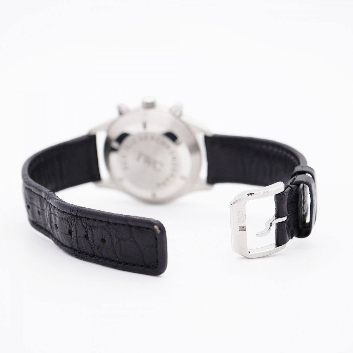 【5wwi0052】IWC アイダブリューシー シャフハウゼン メカニカルフリーガー 3706-03 黒文字盤【中古】腕時計 メンズ