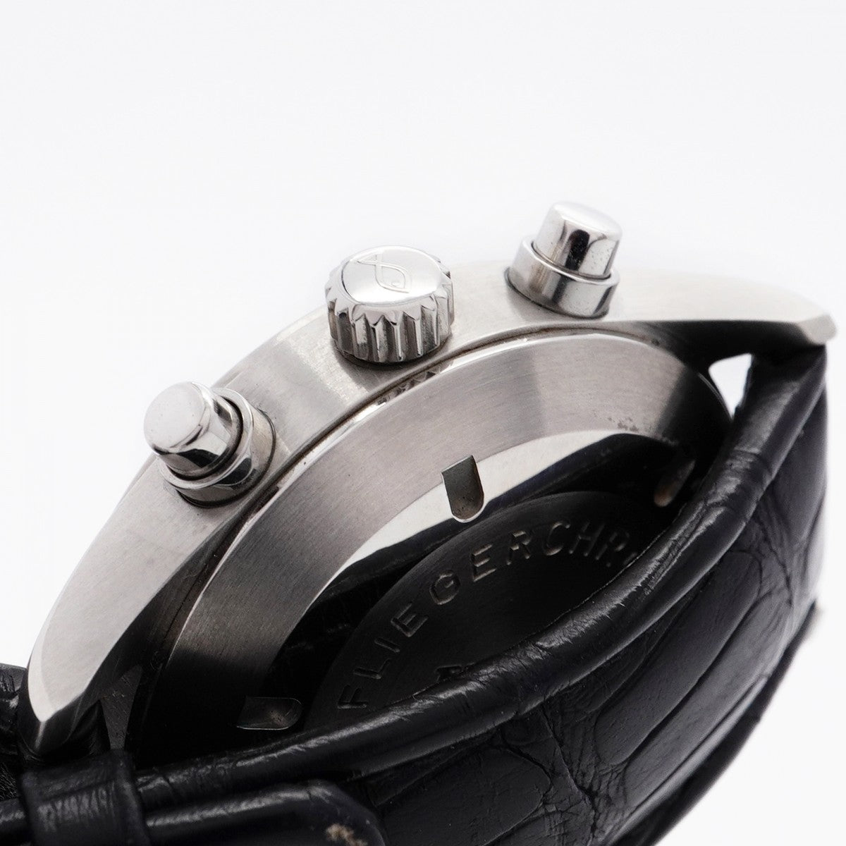 【5wwi0052】IWC アイダブリューシー シャフハウゼン メカニカルフリーガー 3706-03 黒文字盤【中古】腕時計 メンズ