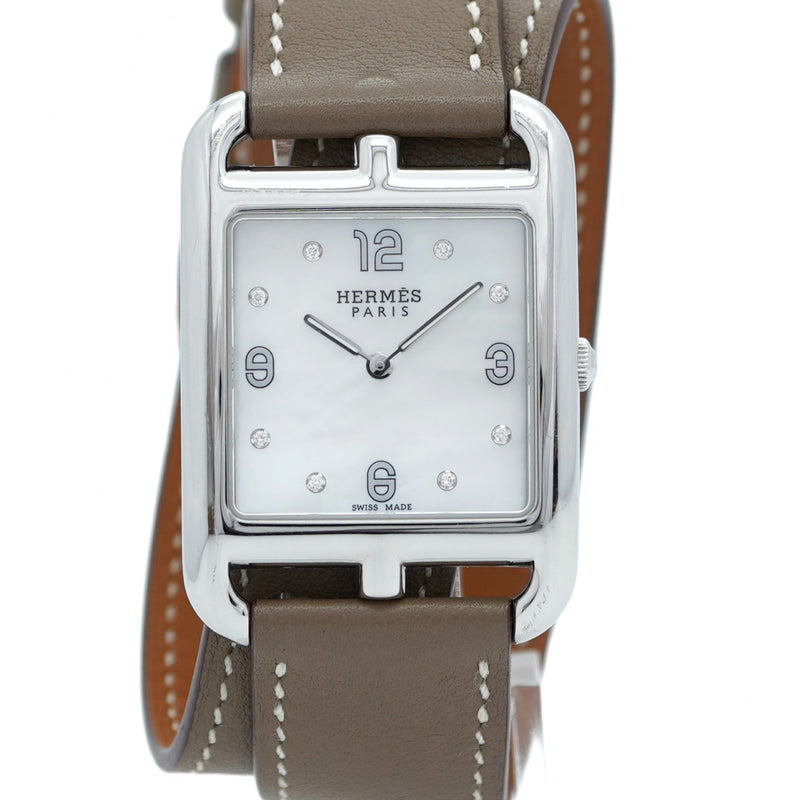 ★SALE【5wwi0185】エルメス ケープコッド CC3.710 白文字盤【中古】腕時計 レディース