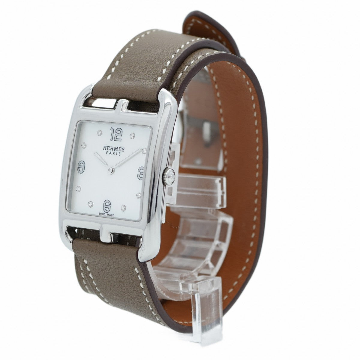 ★SALE【5wwi0185】エルメス ケープコッド CC3.710 白文字盤【中古】腕時計 レディース