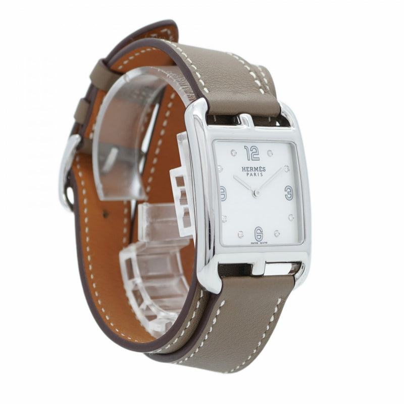 ★SALE【5wwi0185】エルメス ケープコッド CC3.710 白文字盤【中古】腕時計 レディース