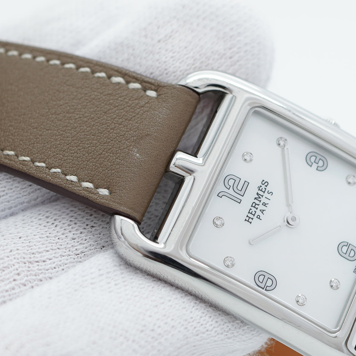 ★SALE【5wwi0185】エルメス ケープコッド CC3.710 白文字盤【中古】腕時計 レディース