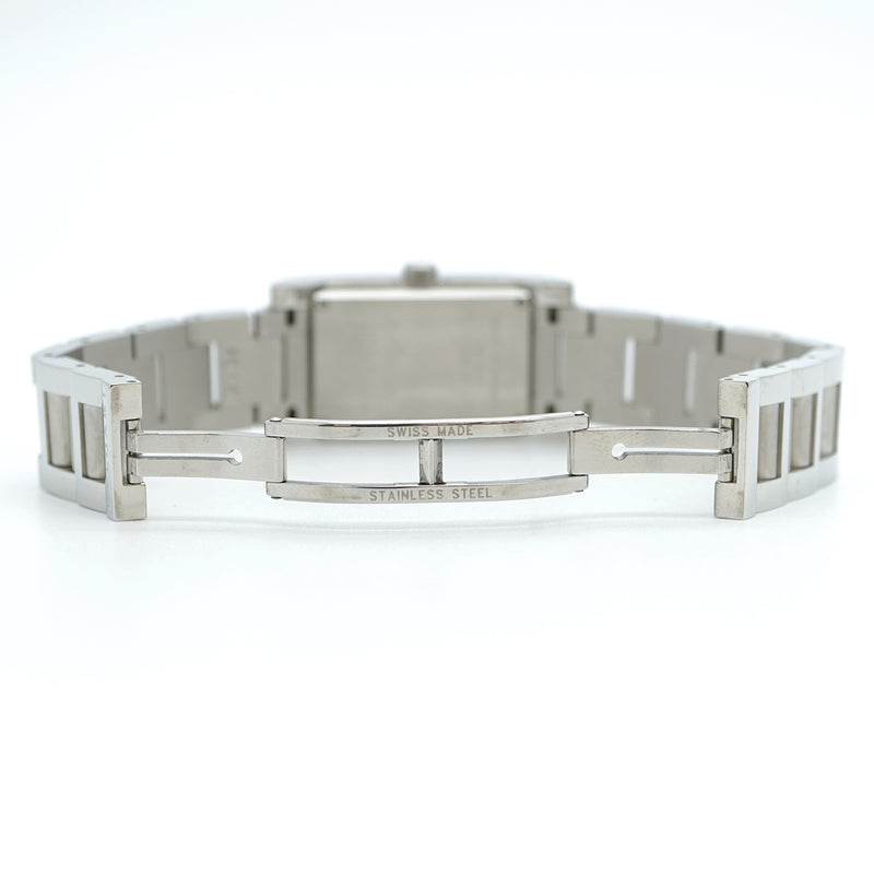 ★SALE【5wwi0201】ブルガリ レッタンロゴ RT39S 黒文字盤【中古】腕時計 レディース