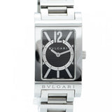 ★SALE【5wwi0201】ブルガリ レッタンロゴ RT39S 黒文字盤【中古】腕時計 レディース