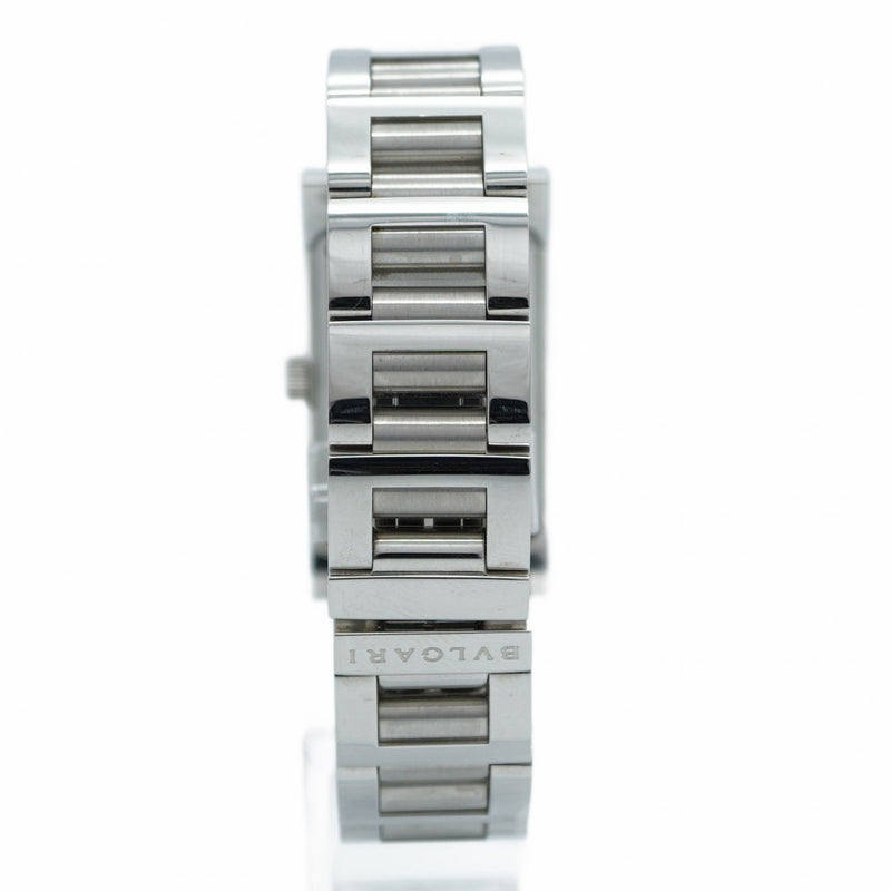 ★SALE【5wwi0201】ブルガリ レッタンロゴ RT39S 黒文字盤【中古】腕時計 レディース