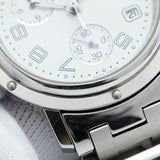 ★最終価格★SALE【5wwi0217】エルメス クリッパー クロノ CL1.910 白文字盤【中古】腕時計 メンズ