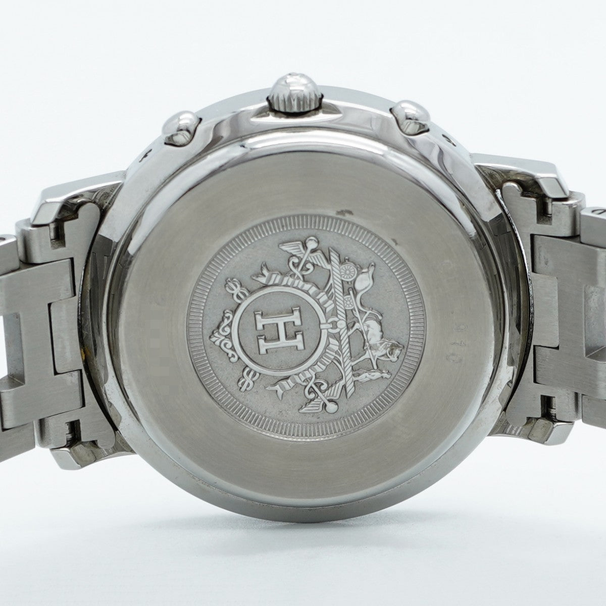 ★最終価格★SALE【5wwi0217】エルメス クリッパー クロノ CL1.910 白文字盤【中古】腕時計 メンズ