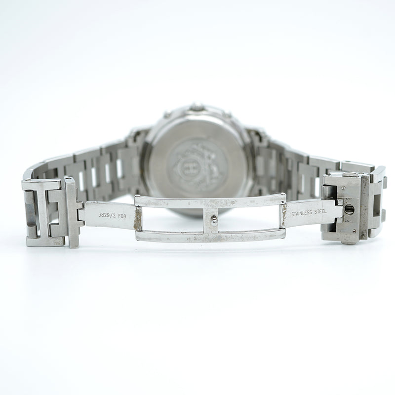 ★最終価格★SALE【5wwi0217】エルメス クリッパー クロノ CL1.910 白文字盤【中古】腕時計 メンズ