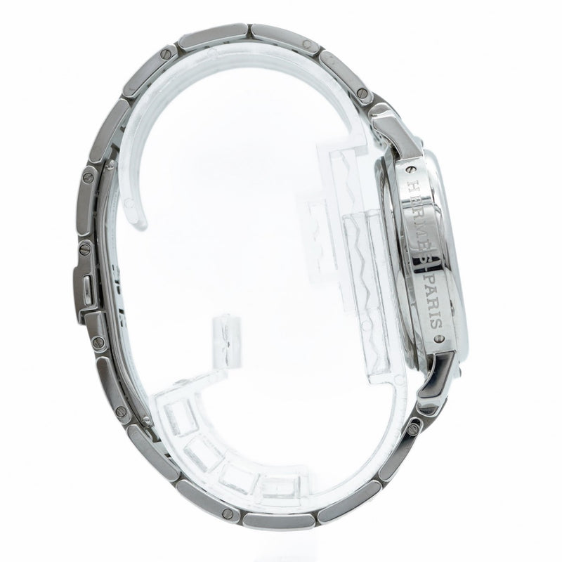 ★最終価格★SALE【5wwi0217】エルメス クリッパー クロノ CL1.910 白文字盤【中古】腕時計 メンズ