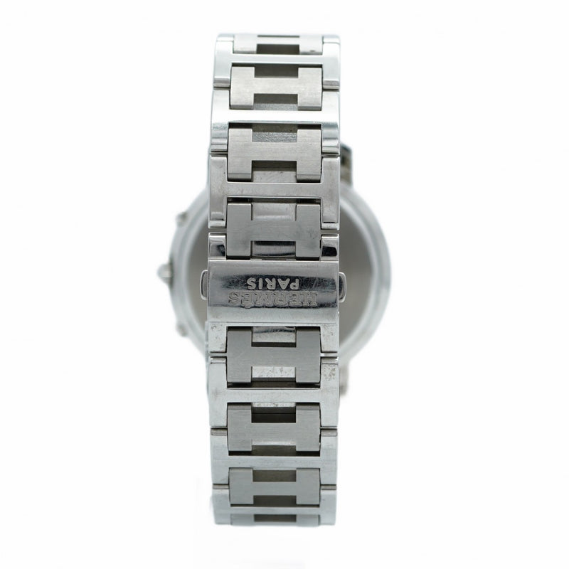 ★最終価格★SALE【5wwi0217】エルメス クリッパー クロノ CL1.910 白文字盤【中古】腕時計 メンズ