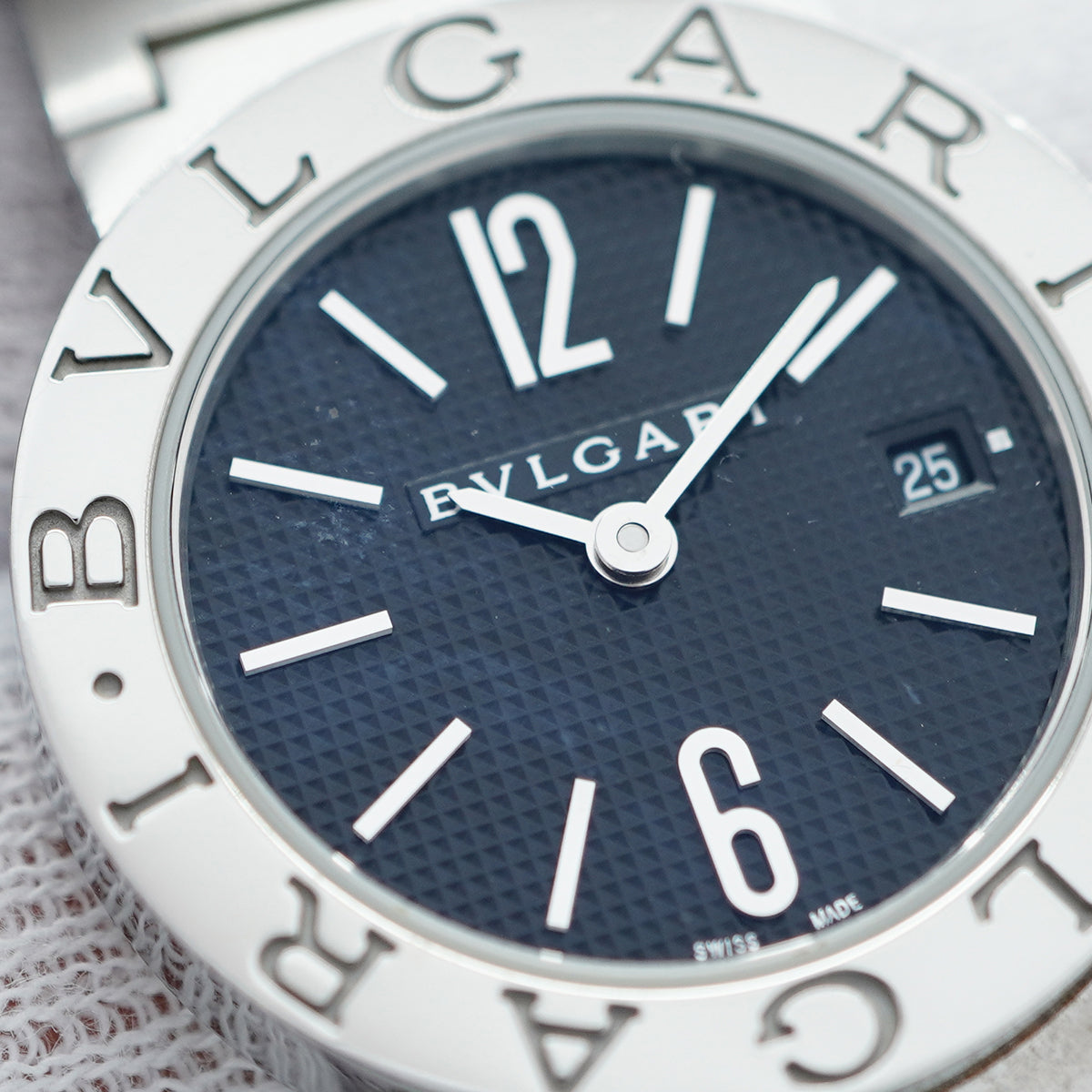 ★SALE【5wwi0264】ブルガリ ブルガリブルガリ BBL26S 黒文字盤【中古】腕時計 レディース