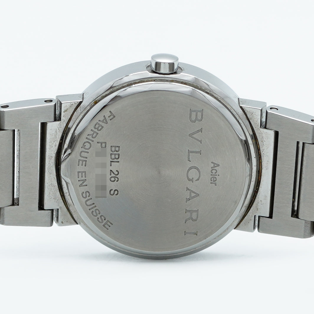 ★SALE【5wwi0264】ブルガリ ブルガリブルガリ BBL26S 黒文字盤【中古】腕時計 レディース