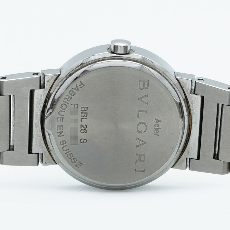 ★SALE【5wwi0264】ブルガリ ブルガリブルガリ BBL26S 黒文字盤【中古】腕時計 レディース