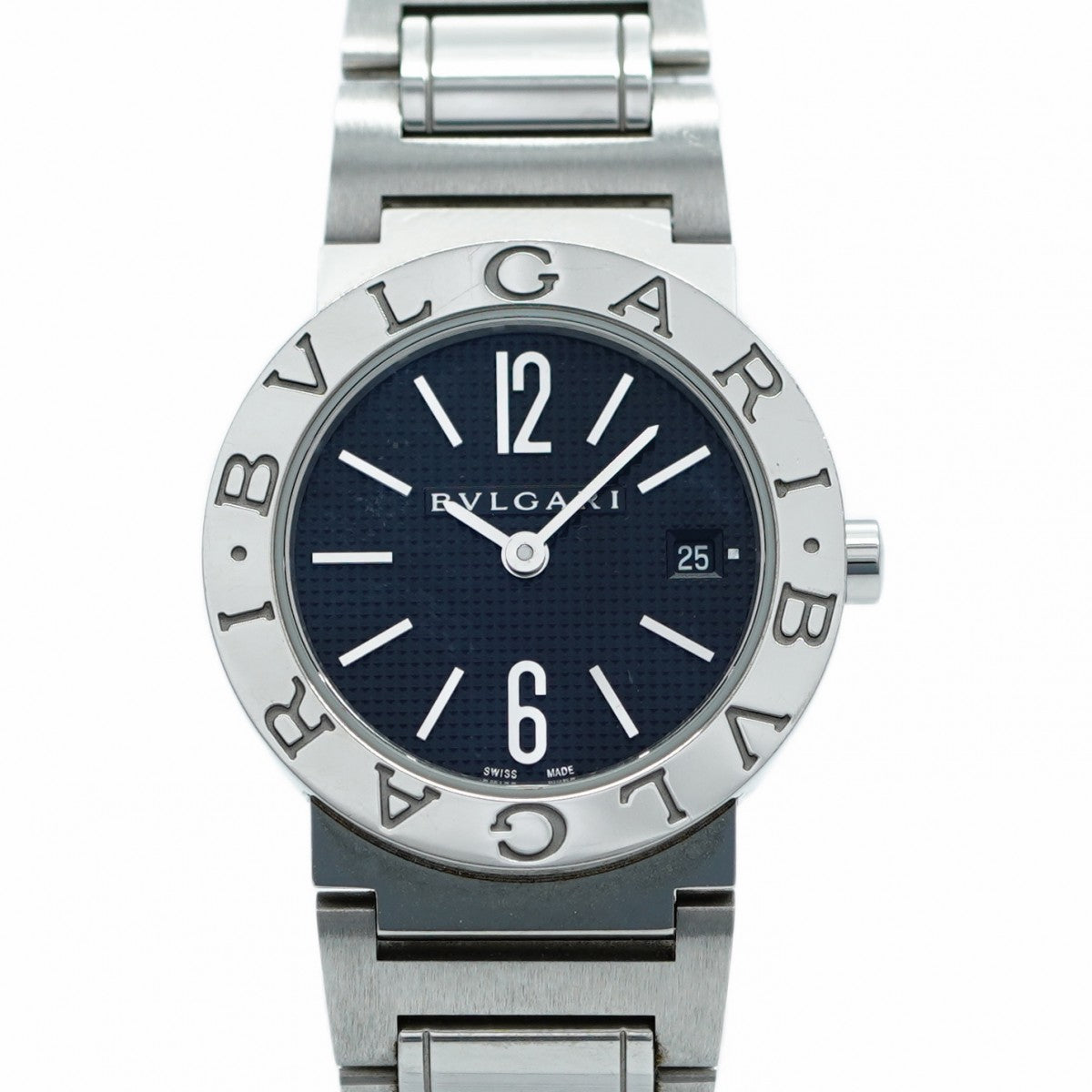 ★SALE【5wwi0264】ブルガリ ブルガリブルガリ BBL26S 黒文字盤【中古】腕時計 レディース