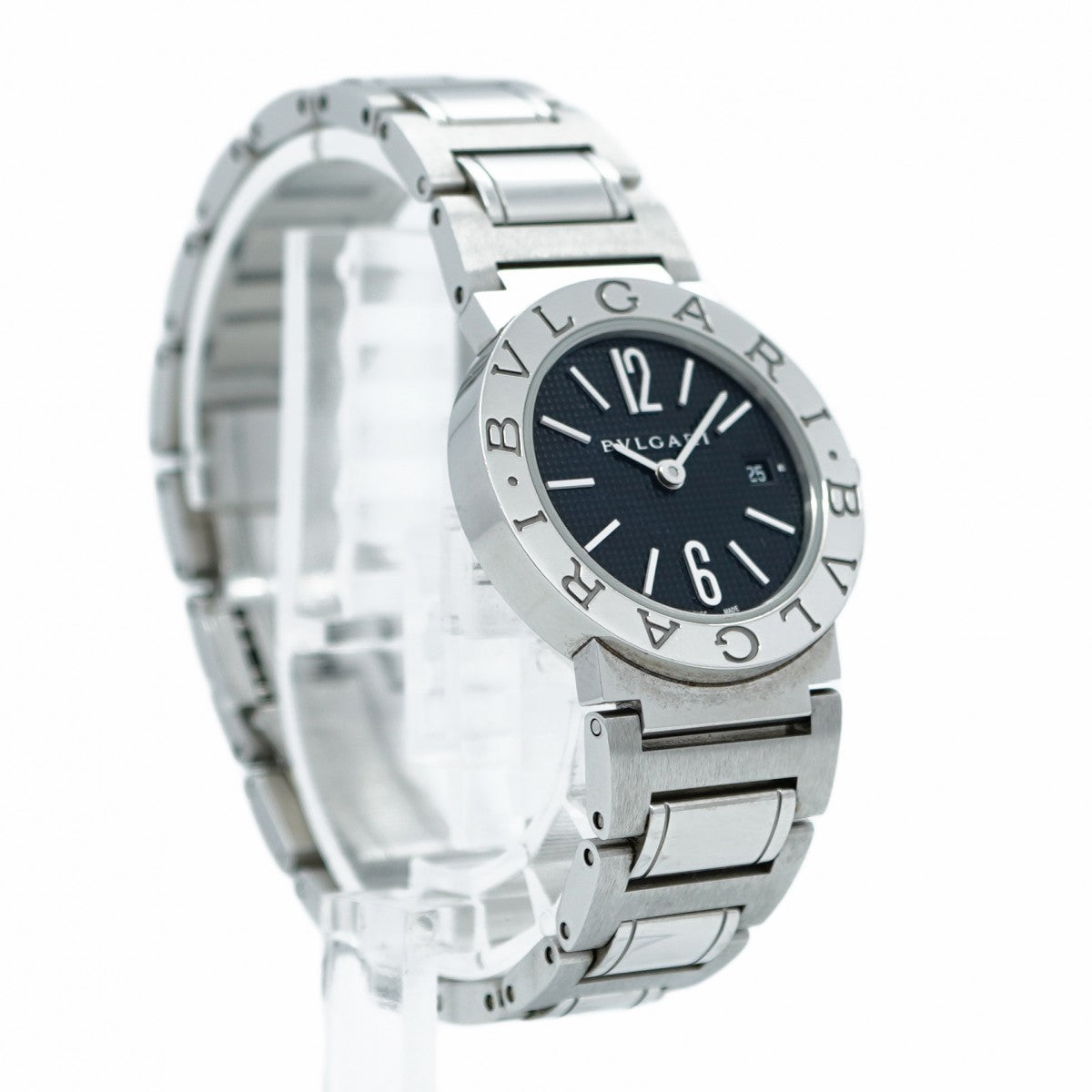 ★SALE【5wwi0264】ブルガリ ブルガリブルガリ BBL26S 黒文字盤【中古】腕時計 レディース