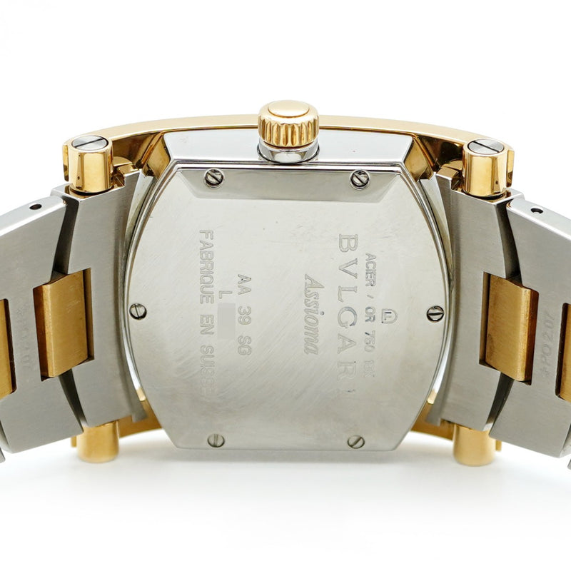 ★SALE【5wwm0019】ブルガリ アショーマ AA39SG アイボリー文字盤【中古】腕時計 メンズ