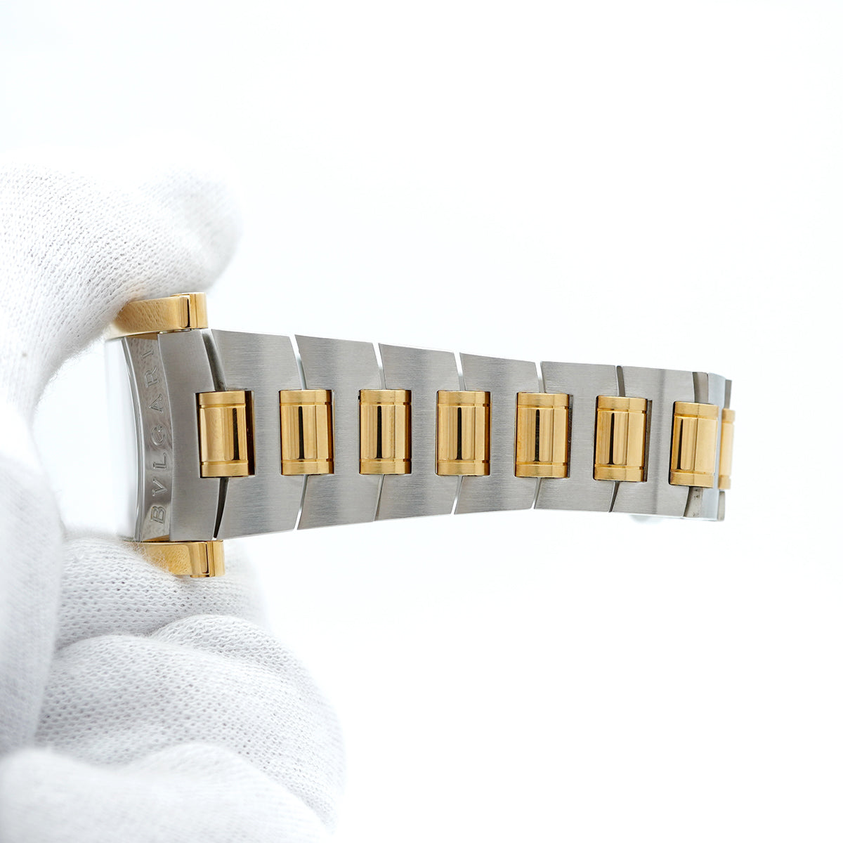 ★SALE【5wwm0019】ブルガリ アショーマ AA39SG アイボリー文字盤【中古】腕時計 メンズ