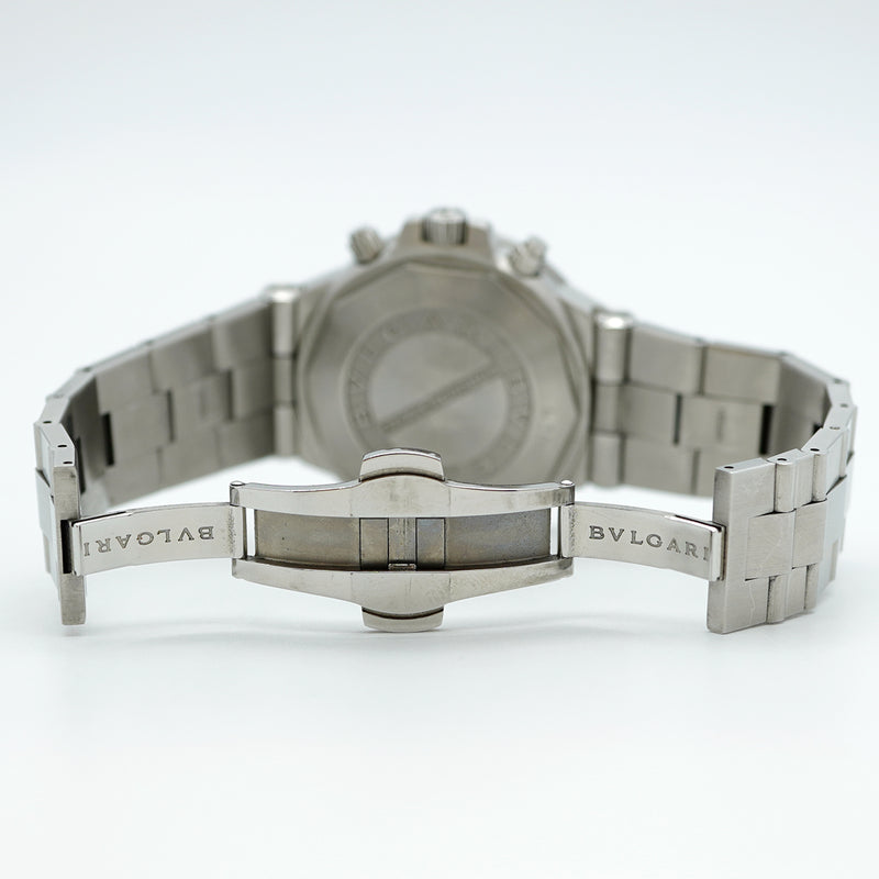 ★SALE【5wwm0060】ブルガリ ディアゴノ DG40S グレー文字盤【中古】腕時計 メンズ