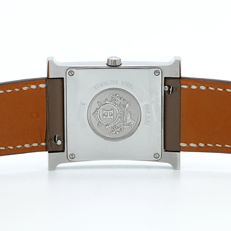 ★最終価格★SALE【5wwm0070】エルメス Hウォッチ HH1.531 白文字盤【中古】腕時計 レディース