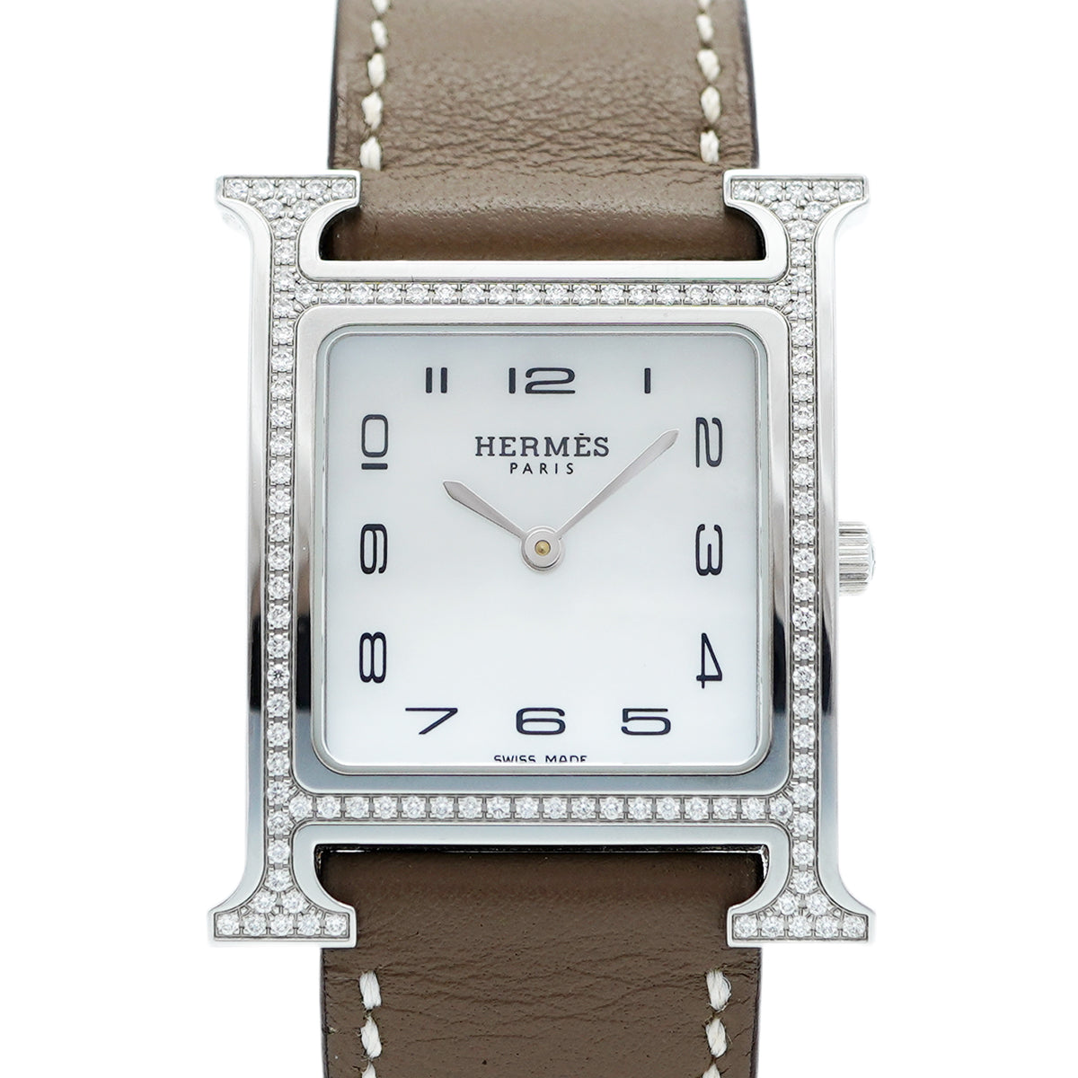 ★最終価格★SALE【5wwm0070】エルメス Hウォッチ HH1.531 白文字盤【中古】腕時計 レディース