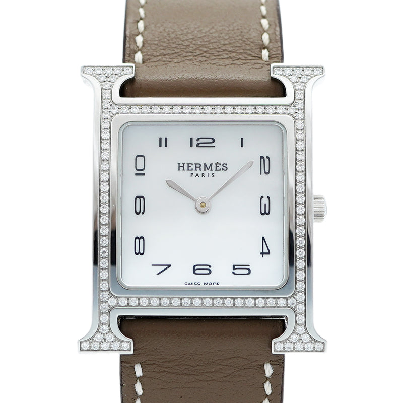 ★最終価格★SALE【5wwm0070】エルメス Hウォッチ HH1.531 白文字盤【中古】腕時計 レディース