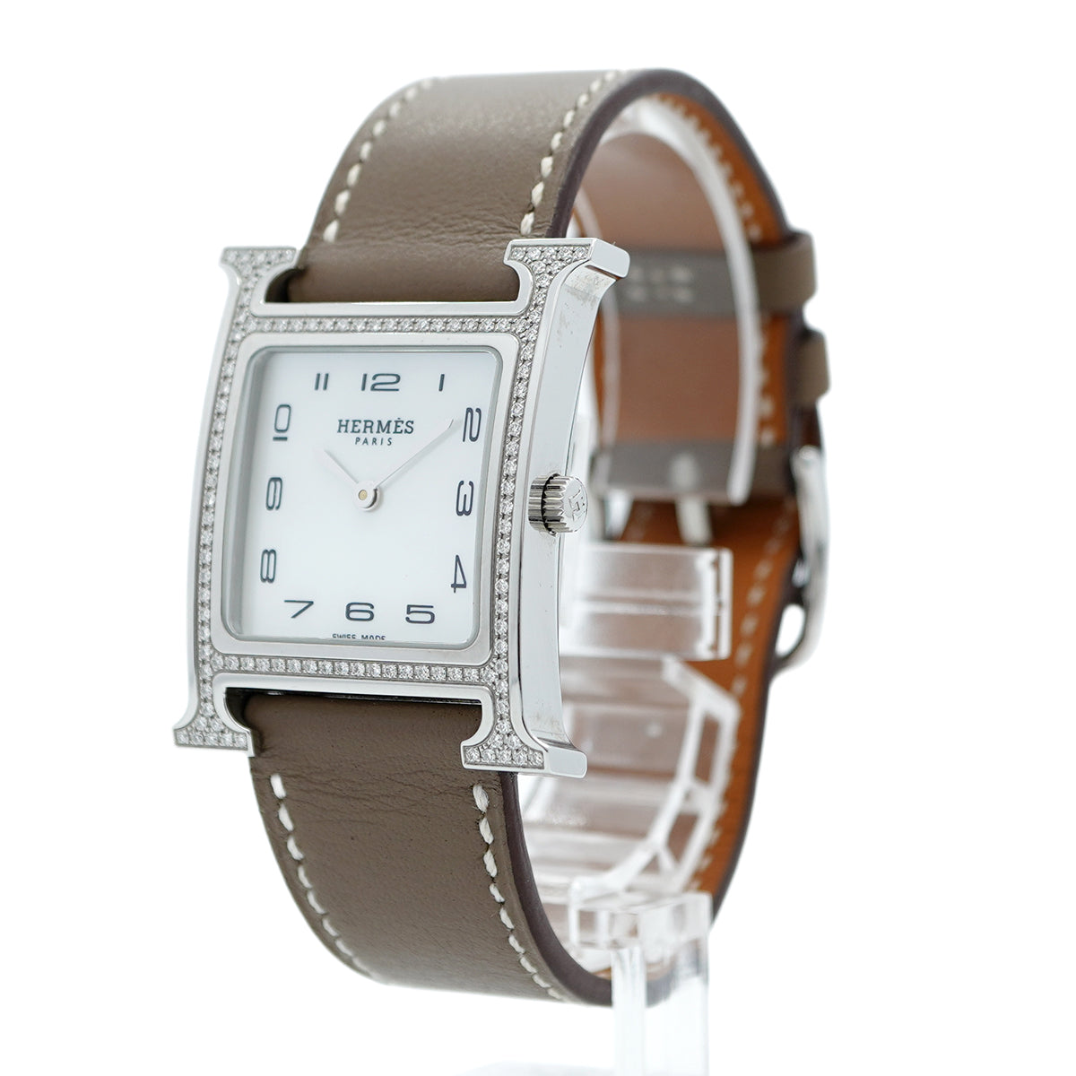 ★最終価格★SALE【5wwm0070】エルメス Hウォッチ HH1.531 白文字盤【中古】腕時計 レディース