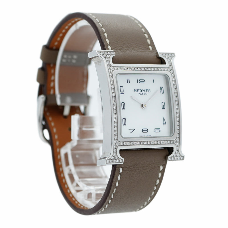 ★最終価格★SALE【5wwm0070】エルメス Hウォッチ HH1.531 白文字盤【中古】腕時計 レディース