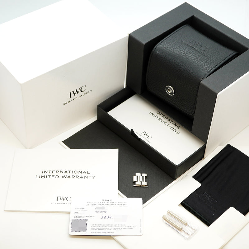 ★最終価格★SALE【5wwm0117】IWC アイダブリューシー シャフハウゼン ポルトギーゼヨットクラブ クロノグラフ IW390702 シルバー文字盤【中古】腕時計 メンズ