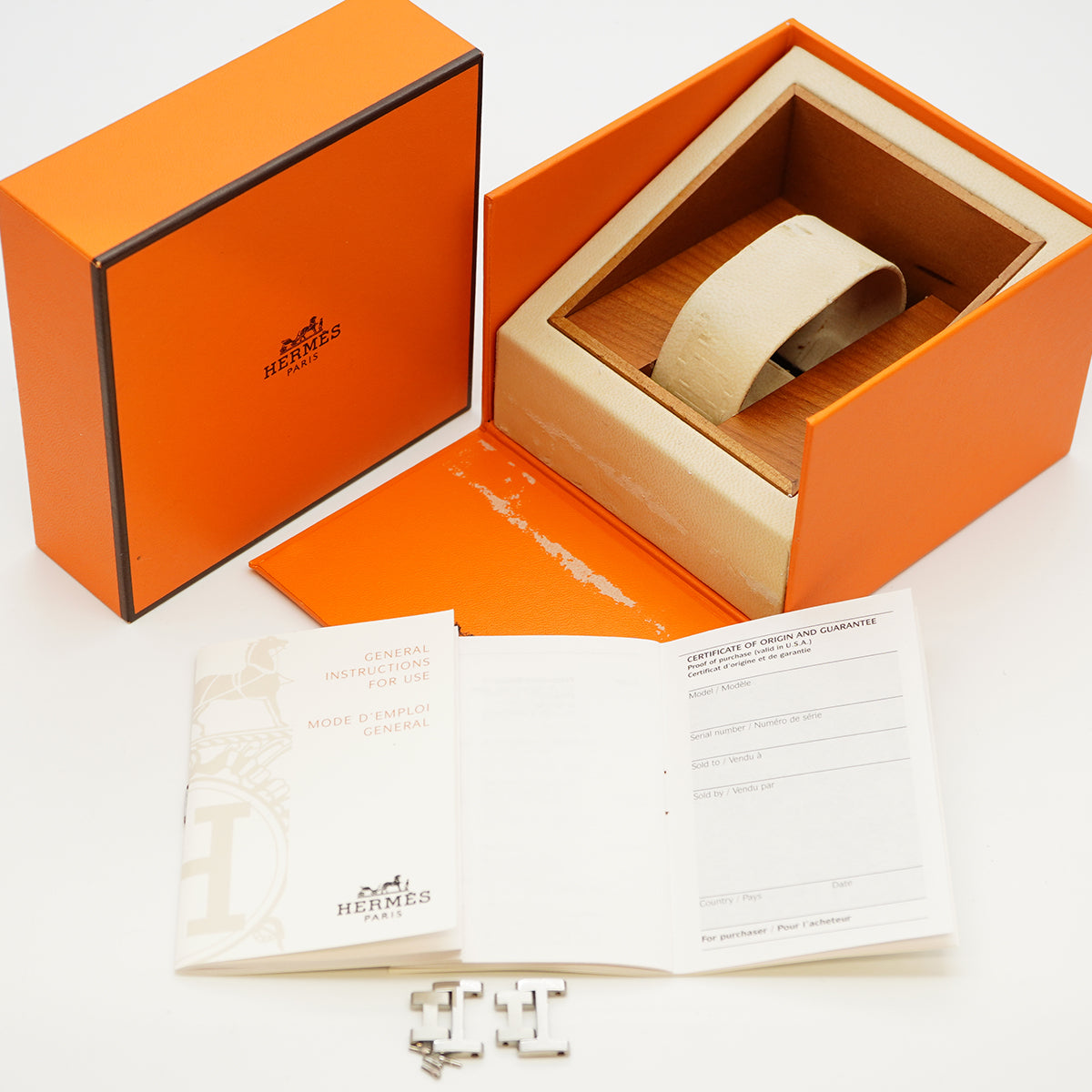 ★最終価格★SALE【5wwm0140】エルメス クリッパー CL6.710 白文字盤【中古】腕時計 メンズ