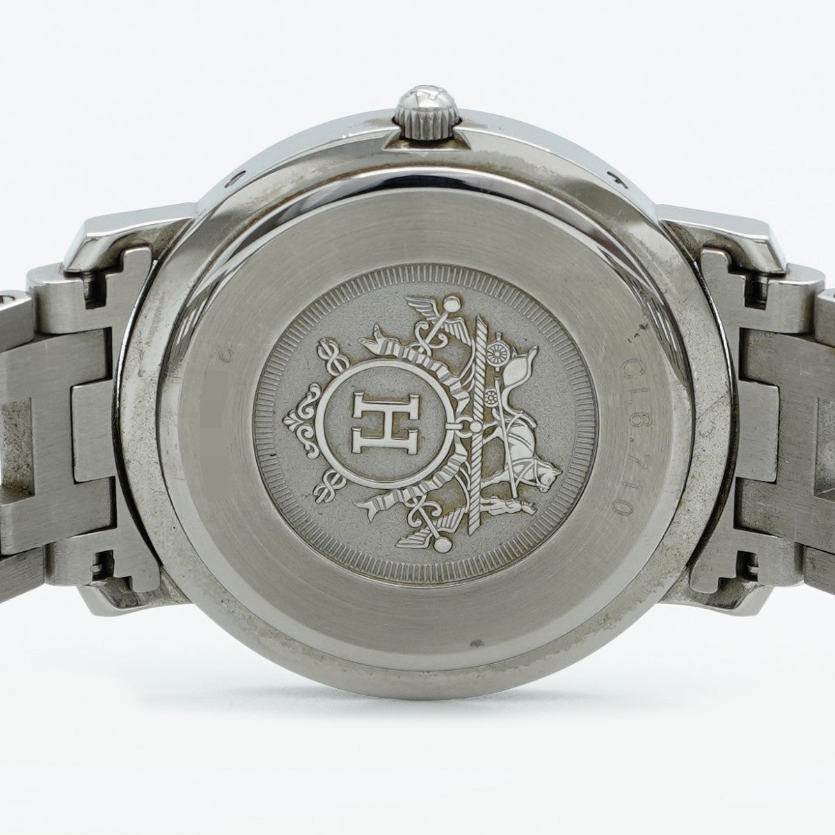 ★最終価格★SALE【5wwm0140】エルメス クリッパー CL6.710 白文字盤【中古】腕時計 メンズ