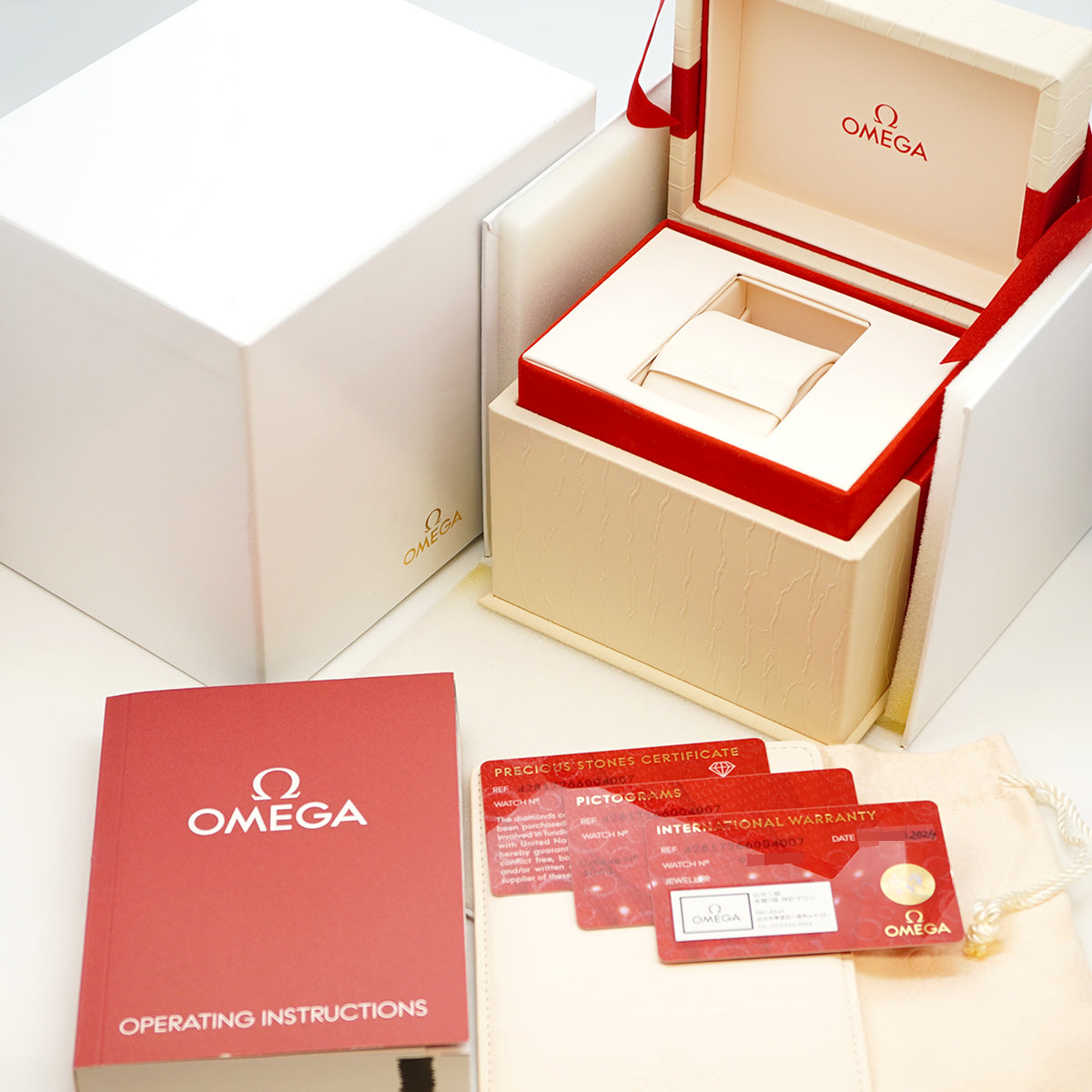 ★最終価格★SALE【5wwm0152】オメガ デ・ヴィル 428.17.26.60.04.007 白文字盤【中古】腕時計 レディース