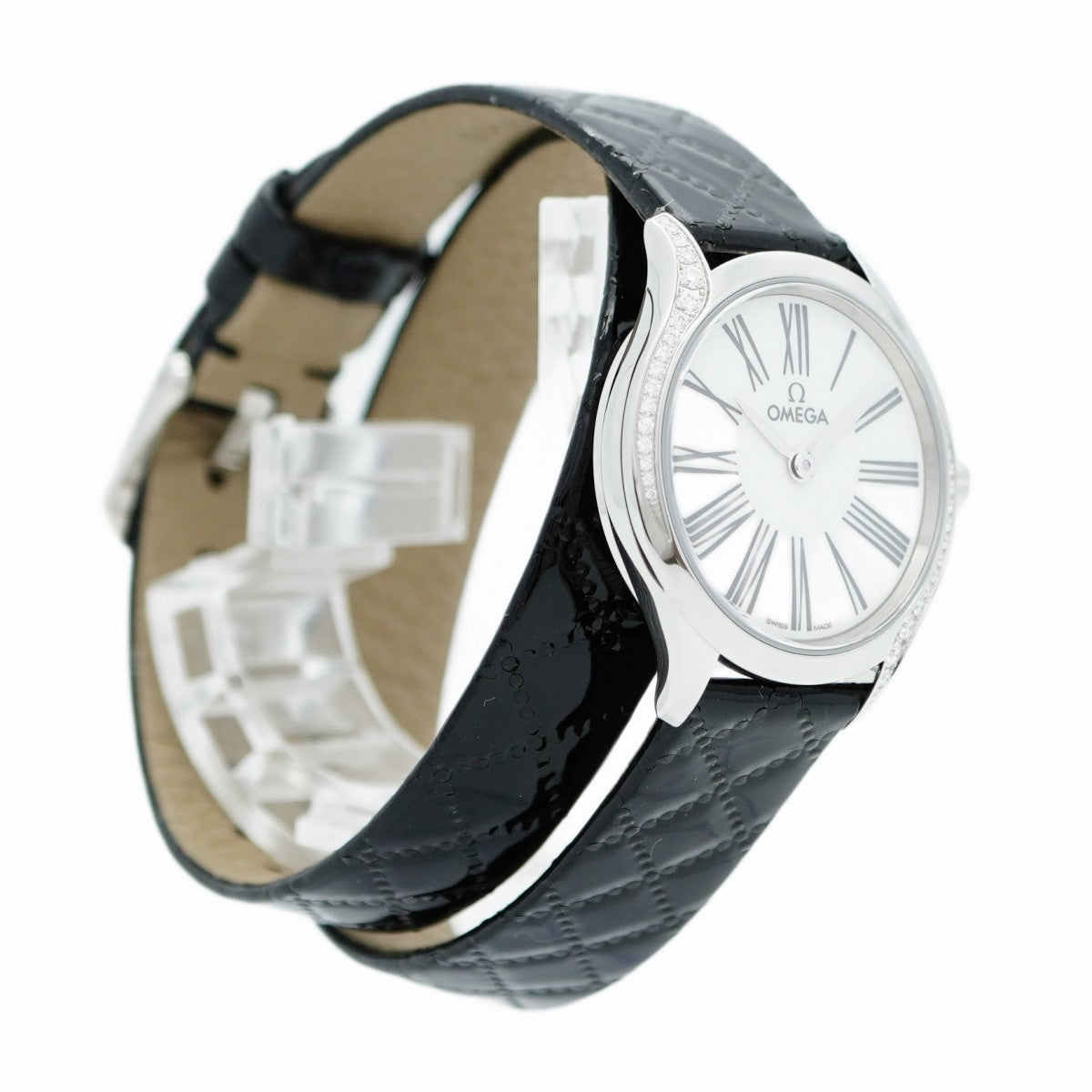 ★最終価格★SALE【5wwm0152】オメガ デ・ヴィル 428.17.26.60.04.007 白文字盤【中古】腕時計 レディース