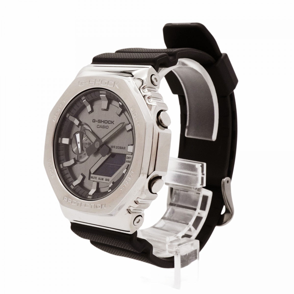 ★最終価格★SALE【5wwm0171】カシオ Ｇ-SHOCK GM-2100 シルバー/液晶文字盤【中古】腕時計 メンズ