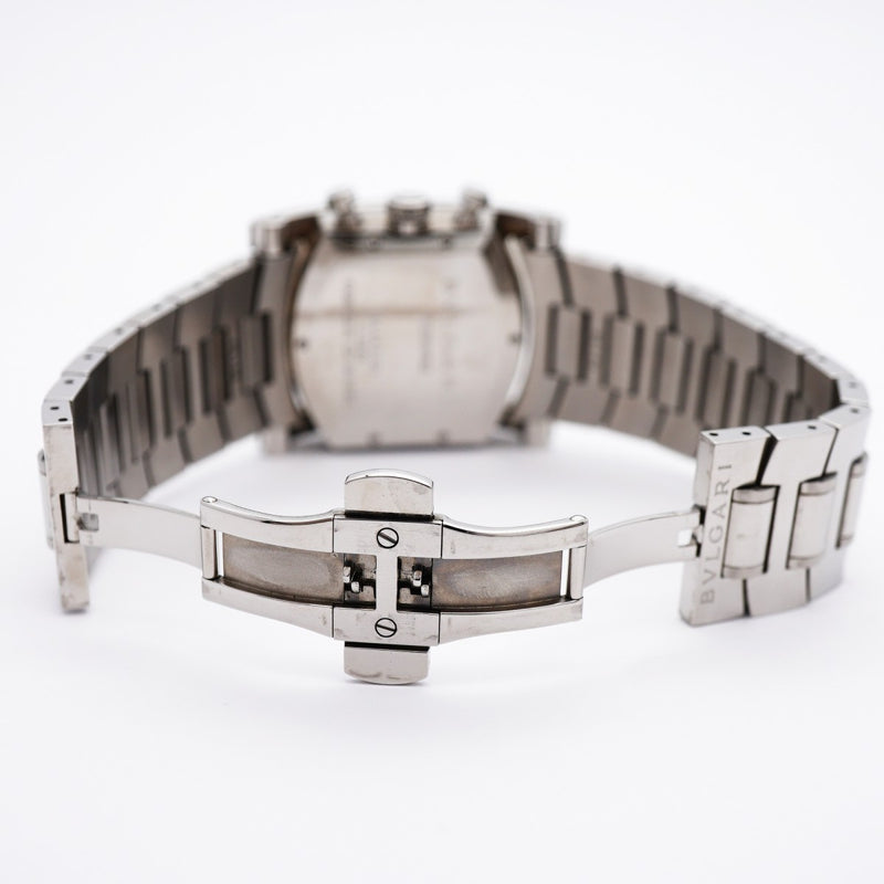 ★最終価格【5wwm0176】ブルガリ アショーマ AA44SCH ネイビー文字盤【中古】腕時計 メンズ