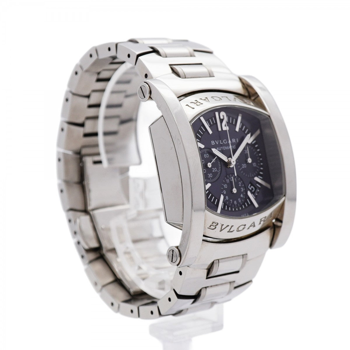 ★最終価格【5wwm0176】ブルガリ アショーマ AA44SCH ネイビー文字盤【中古】腕時計 メンズ