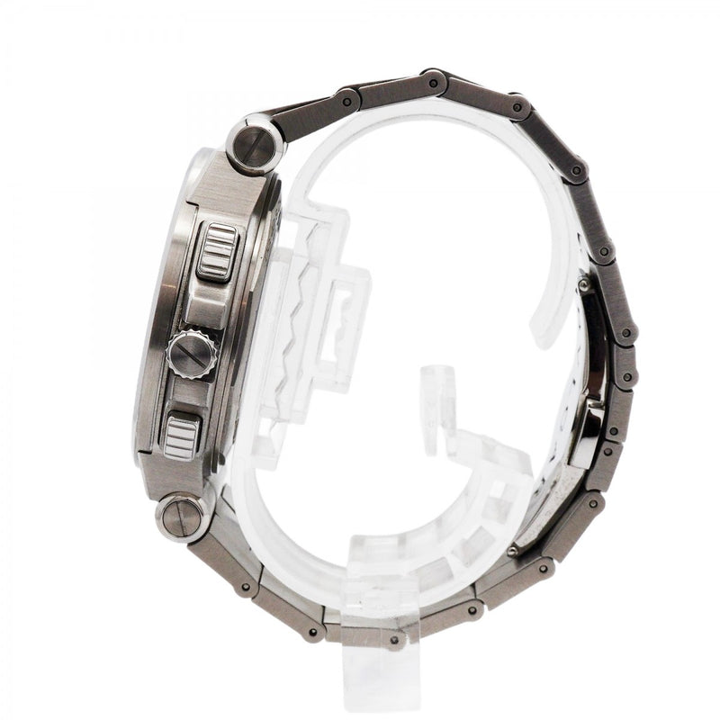 ★最終価格★SALE【5wwm0180】ブルガリ ディアゴノ DG42SCH シルバー/ブラック文字盤【中古】腕時計 メンズ