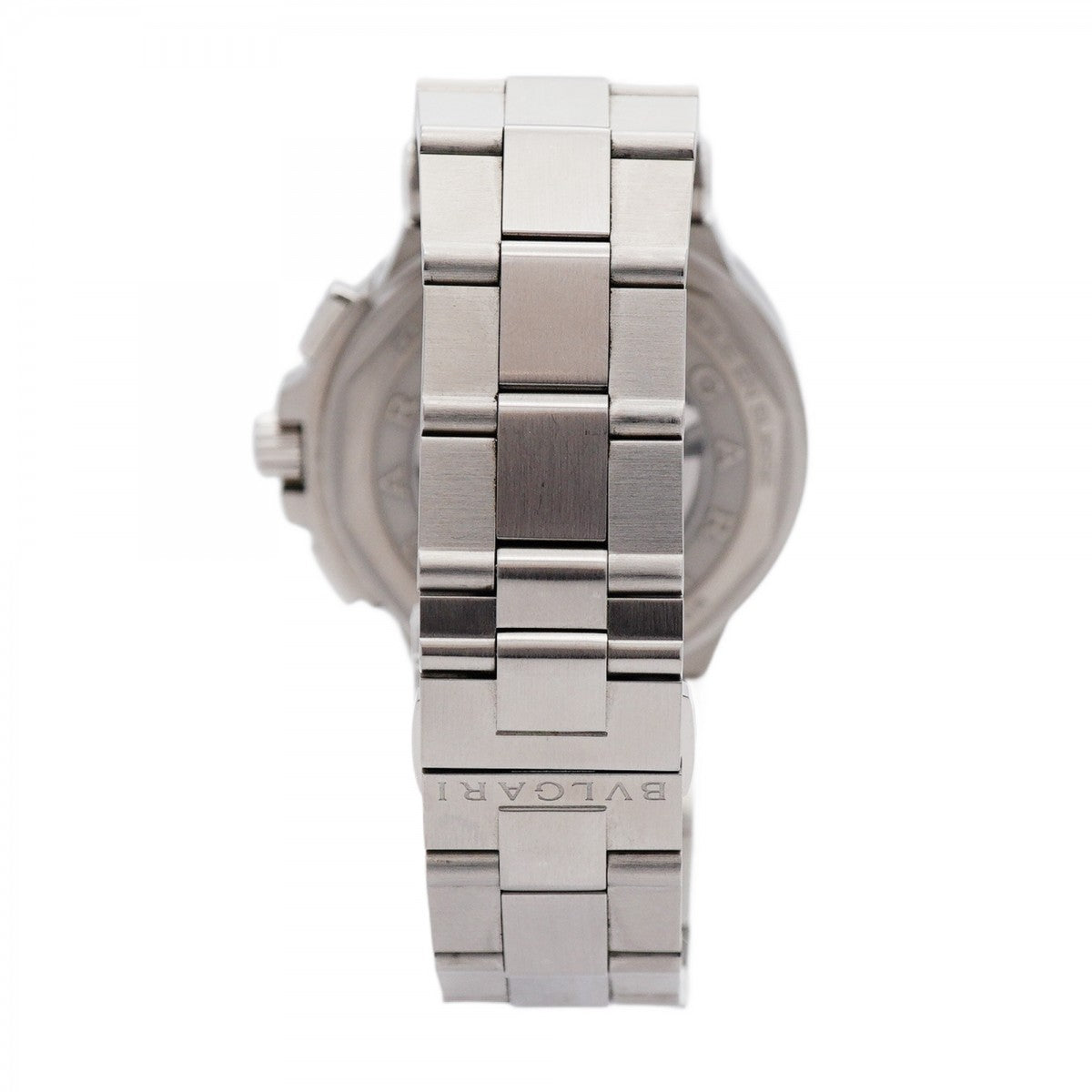 ★最終価格★SALE【5wwm0180】ブルガリ ディアゴノ DG42SCH シルバー/ブラック文字盤【中古】腕時計 メンズ