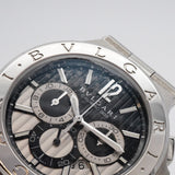 ★最終価格★SALE【5wwm0180】ブルガリ ディアゴノ DG42SCH シルバー/ブラック文字盤【中古】腕時計 メンズ