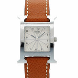 【5wwm0199】エルメス Hウォッチ HH1.210 白文字盤【中古】腕時計 レディース