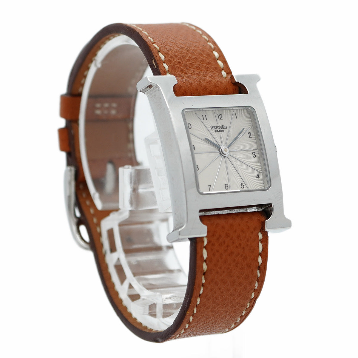 【5wwm0199】エルメス Hウォッチ HH1.210 白文字盤【中古】腕時計 レディース