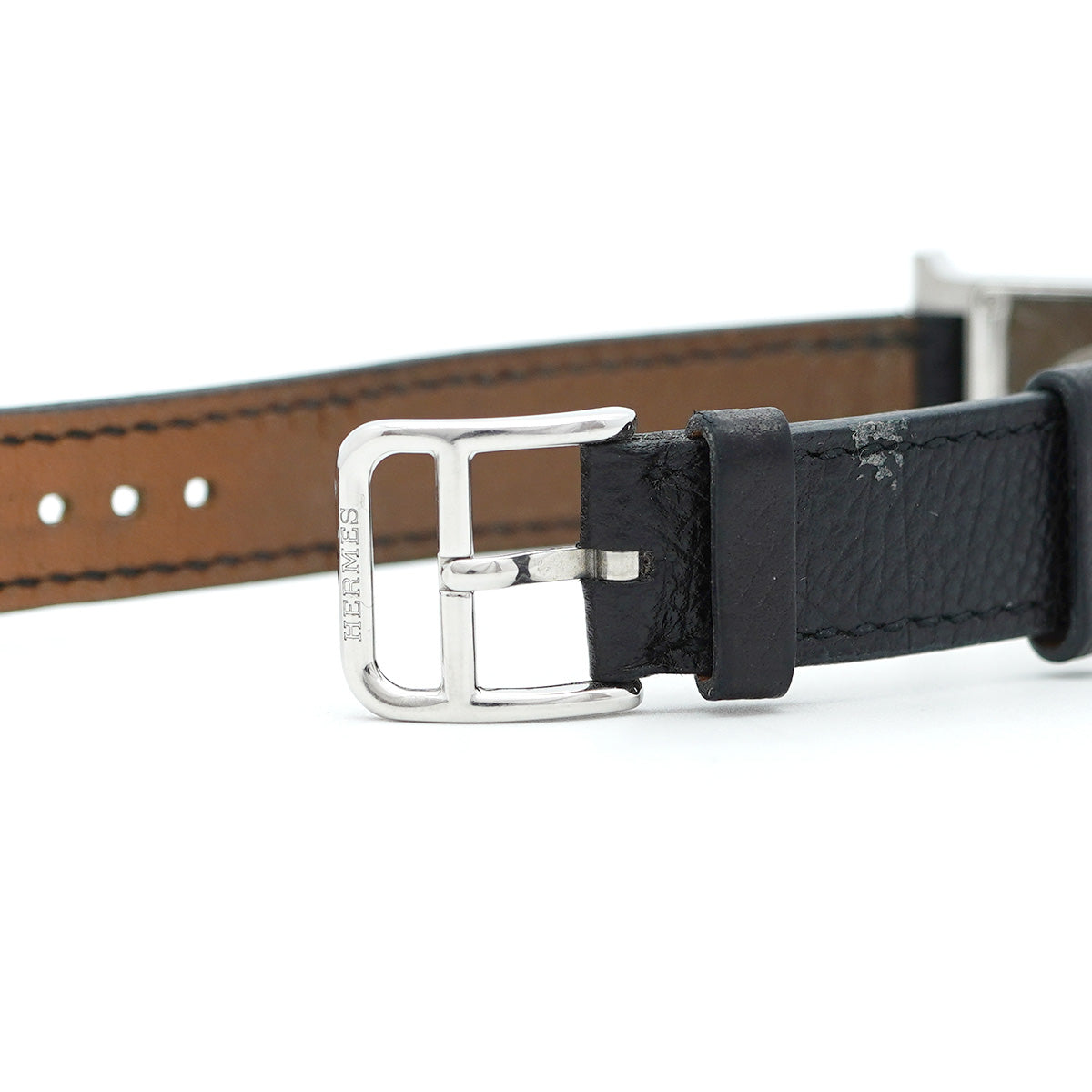 【5wwm0224】エルメス Hウォッチ HH1.210 アイボリー文字盤【中古】腕時計 レディース