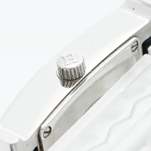 【5wwm0224】エルメス Hウォッチ HH1.210 アイボリー文字盤【中古】腕時計 レディース