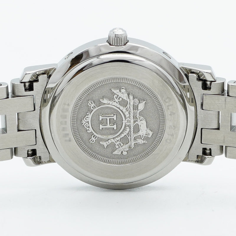 【5wwm0228】エルメス クリッパー CL4.210 青文字盤【中古】腕時計 レディース